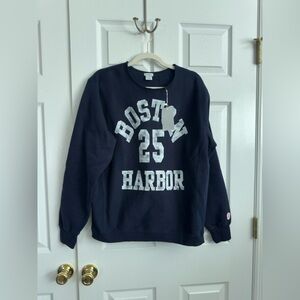 NWT Firstport Boston Harbor Navy Sweatshirt